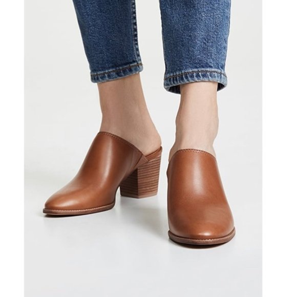 EUC Madewell Harper Mule English Saddle - Picture 2 of 8